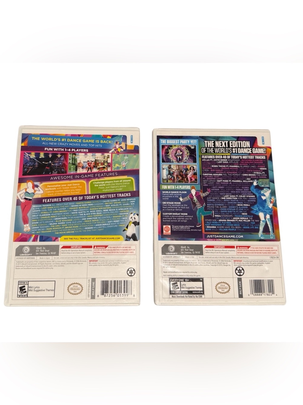 Just Dance 2014 2016 Wii Games in Cases - Picture 2 of 3